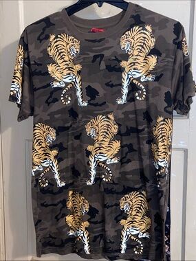 TIGER CAMOUFLAGE T-SHIRT Green Camo VICTORIOUS